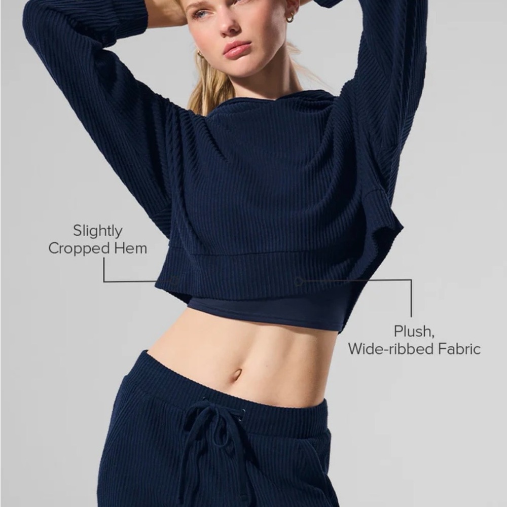 ALO Muse Hoodie - Navy (Small)